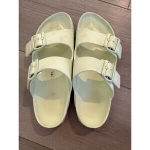 Birkenstock‎ Arizona Eva Slide in Faded Lime Size 37